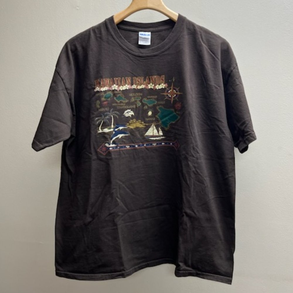 Men's Dark Brown short sleeve t-shirt XL